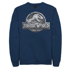 Мужской свитшот с логотипом Jurassic World Two Return Stone Licensed Character, синий