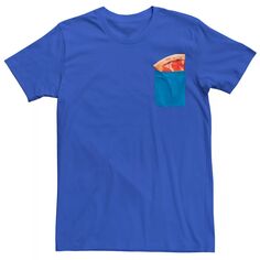 Мужская футболка с рисунком для пиццы и карманом Licensed Character
