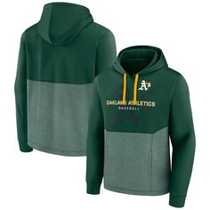 Мужской зеленый пуловер с капюшоном Oakland Athletics Call the Shots с логотипом Fanatics