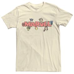 Мужская футболка с логотипом в стиле ретро Marvel Avengers Licensed Character