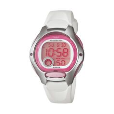 Женские спортивные цифровые часы с хронографом Casio, белый