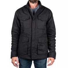 Мужская парусиновая куртка на флисовой подкладке Sonoma Goods For Life, черный