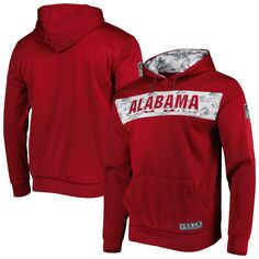 Мужской пуловер с капюшоном Crimson Alabama Crimson Tide OHT Military Appreciation Team Color Colosseum