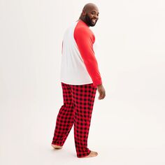 Мужские пижамы больших и высоких размеров для вашей семьи Пижамный комплект Frenchie с верхом и низом от Cuddl Duds