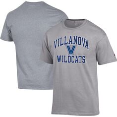 Мужская футболка Heather Grey Villanova Wildcats High Motor Champion