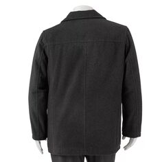 Двубортный пиджак Big &amp; Tall Excelled, черный