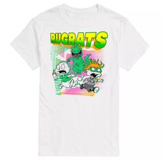 Футболка с рисунком Big &amp; Tall Rugrats Run Nickelodeon, белый