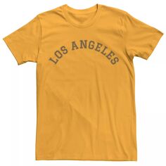 Мужская футболка с надписью Los Angeles Curve Licensed Character, золотой
