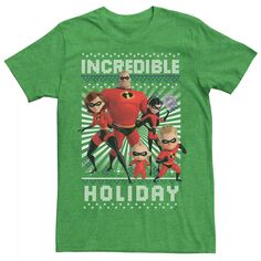 Мужская праздничная рождественская футболка с рисунком &apos;Суперсемейка 2&apos; Disney / Pixar