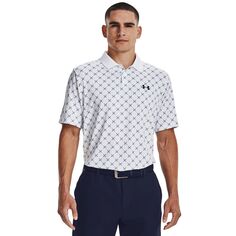 Мужская футболка-поло с монограммой Performance 3.0 Under Armour, белый