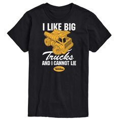 Футболка Big &amp; Tall с рисунком I Like Big Trucks, Black Tonka, черный