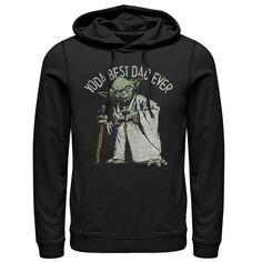 Мужской пуловер с капюшоном Yoda Best Dad Ever Licensed Character