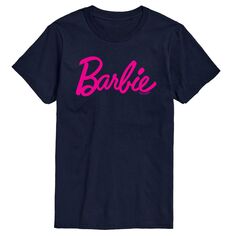 Классическая футболка с логотипом Big &amp; Tall , Синяя Barbie, синий