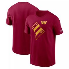 Мужская бордовая футболка Washington Commanders Local Essential Nike