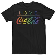 Футболка с логотипом Coca-Cola Pride Love Rainbow Gradient для взрослых Licensed Character