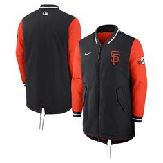 Мужская черная куртка с молнией во всю длину San Francisco Giants Authentic Collection Dugout Performance Nike