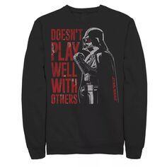 Мужской свитшот Vader Doesn Dont Play Well Star Wars