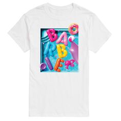 Летняя футболка с цветами для бассейна Big &amp; Tall Dream Barbie, белый