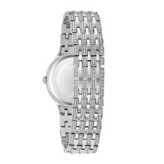 Женские часы из нержавеющей стали с кристаллами — 96L273 Bulova