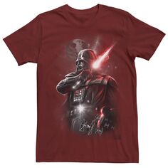 Мужская темная космическая футболка «Звездные войны Дарт Вейдер» Licensed Character