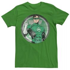 Мужская зеленая футболка с логотипом в полоску и фонарем Licensed Character