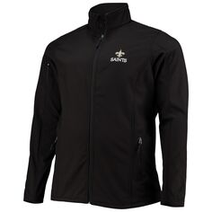 Мужская черная куртка Dunbrooke New Orleans Saints Big &amp; Tall Sonoma Softshell с молнией во всю длину