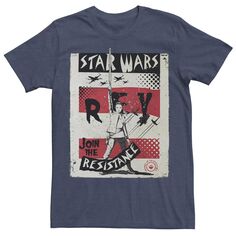 Мужская футболка с пропагандистской надписью «Последний джедай Рей присоединился к Сопротивлению» Star Wars