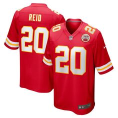 Мужская красная майка Justin Reid Kansas City Chiefs Game Nike