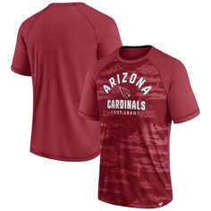 Мужская футболка с логотипом Cardinal Arizona Cardinals Hail Mary реглан Fanatics