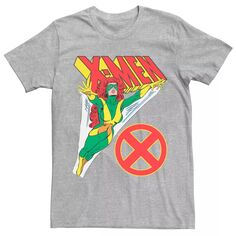 Мужская джинсовая серая футболка Marvel X-Men Flight Licensed Character