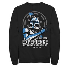 Мужской свитшот «Войны клонов» Captain Rex Experience Star Wars