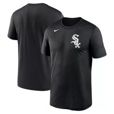 Мужская черная футболка Chicago White Sox New Legend с надписью Nike