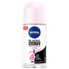 Nivea Шариковый антиперспирант Black&amp;White Invisible Clear 50мл