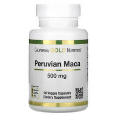 Перуанская мака California Gold Nutrition, 500 мг, 90 растительных капсул