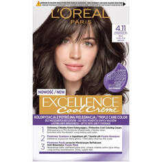 L&apos;Oreal Paris Краска для волос Excellence Cool Creme 4.11 Ультра Пепельно-Коричневый L'Oreal