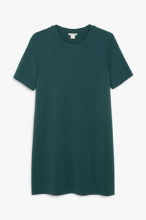 Супермягкое платье-футболка Monki, зеленый