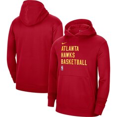 Пуловер с капюшоном Nike Atlanta Hawks, красный