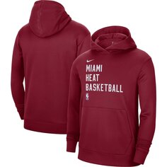 Пуловер с капюшоном Nike Miami Heat, красный
