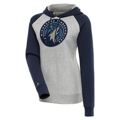 Пуловер с капюшоном Antigua Minnesota Timberwolves, серый