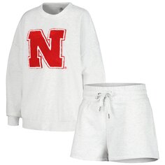 Пижамный комплект Gameday Couture Nebraska Huskers, пепельный