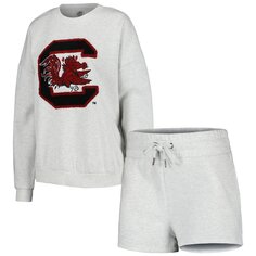Пижамный комплект Gameday Couture South Carolina Gamecocks, пепельный