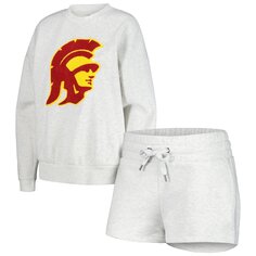Пижамный комплект Gameday Couture Usc Trojans, пепельный