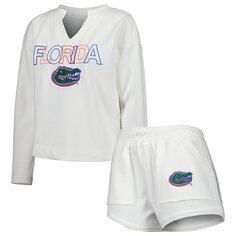 Пижамный комплект Concepts Sport Florida Gators, белый