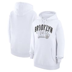 Пуловер с капюшоном G-III 4Her by Carl Banks Brooklyn Nets, белый