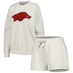 Пижамный комплект Gameday Couture Arkansas Razorbacks, пепельный