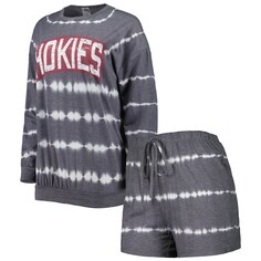 Пижамный комплект Gameday Couture Virginia Tech Hokies, серый