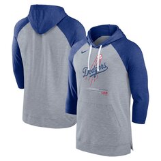 Пуловер с капюшоном Nike Los Angeles Dodgers, серый