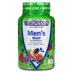Мультивитаминный Комплекс для Мужчин VitaFusion, вкус натуральных ягод, 70 жевательных таблеток