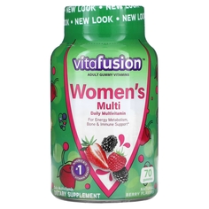 Мультивитаминный Комплекс для Женщин VitaFusion, вкус натуральных ягод, 70 жевательных таблеток
