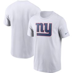 Мужская белая футболка с логотипом New York Giants Primary Nike
